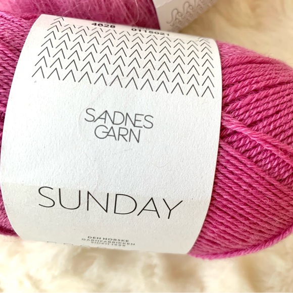 SANDNES GARN Sunday Yarn + Tynn Silk Mohair Yarn New 2 Skeins - Picture 4 of 9